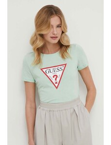 Guess t-shirt in cotone colore verde
