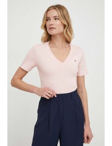 Tommy Hilfiger t-shirt in cotone donna colore rosa