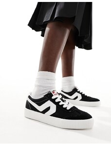 Levi's - Sneak - Sneakers in camoscio nere con logo-Nero