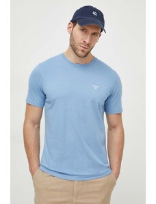 Barbour t-shirt in cotone colore blu