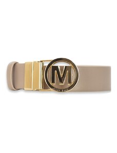 MARC ELLIS - Cintura reversibile in vera pelle con fibbia monogramma - Colore: Rosa,Taglia: 95