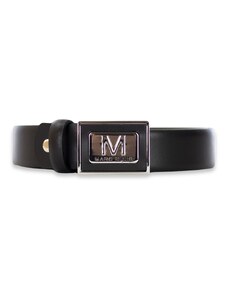 MARC ELLIS - Cintura in vera pelle con logo - Colore: Nero,Taglia: 95