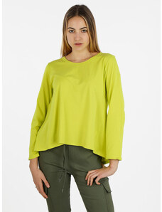 Wendy Trendy T-shirt Manica Lunga Donna In Cotone Verde Taglia Unica
