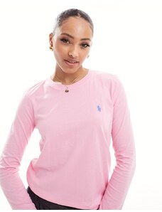 Polo Ralph Lauren - Maglietta a maniche lunghe rosa con logo