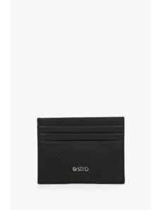 Men's Small Black Document Holder made of Genuine Leather Estro ER00114457