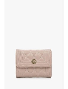 Women's Tri-Fold Light Pink Wallet with Golden Accents Estro ER00114469