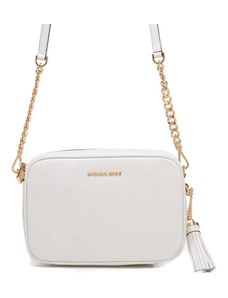 Michael Kors borsa a tracolla donna ginny in pelle bianca
