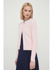 Lauren Ralph Lauren maglione in cotone colore rosa