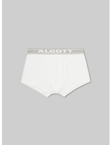 Alcott - Boxer in cotone elasticizzato con logo, , Wh1 Off White, Taglia: S