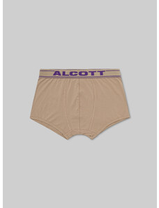 Alcott - Boxer in cotone elasticizzato con logo, , Bg1 Beige Dark, Taglia: S