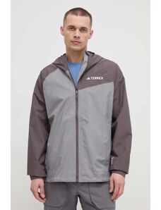 adidas TERREX giacca impermeabile Multi uomo colore grigio IP1430