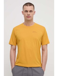 Jack Wolfskin maglietta da sport Delgami colore giallo