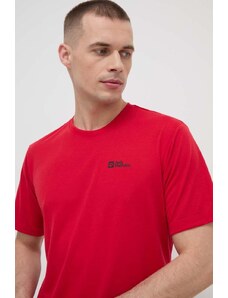 Jack Wolfskin maglietta da sport Vonnan colore rosso