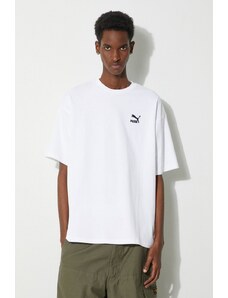 Puma t-shirt in cotone BETTER CLASSICS uomo colore bianco con applicazione 586668