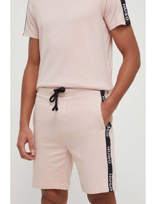 HUGO pantaloncini lounge in cotone colore rosa