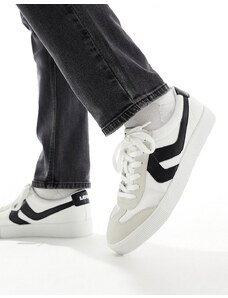 Levi's - Sneak - Sneakers color crema con logo nero in misto scamosciato-Bianco