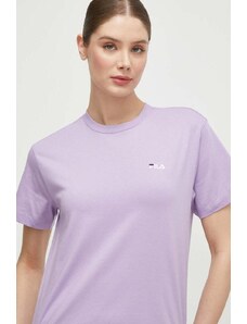 Fila t-shirt in cotone colore violetto