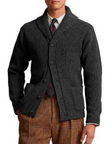 Polo Ralph Lauren Cardigan grigio in misto lana
