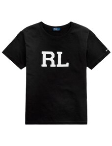 Polo Ralph Lauren T-Shirt nera in jersey con logo RL