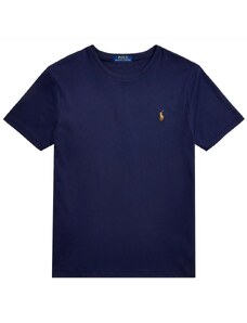 Polo Ralph Lauren T-Shirt Custom Slim Fit French Navy con logo