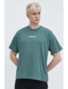 Dickies t-shirt in cotone ENTERPRISE TEE SS uomo colore verde DK0A4YRN