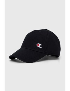 Champion berretto da baseball in cotone colore nero con applicazione 805974
