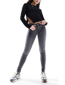 ONLY - Royal - Jeans skinny grigi con vita normale-Grigio