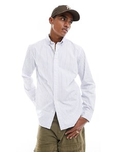 Selected Homme - Slimrick - Camicia in popeline blu a righe