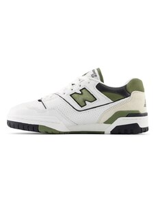 New Balance - 550 - Sneakers bianche e kaki-Bianco