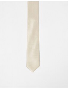 ASOS DESIGN - Cravatta standard color pietra-Neutro