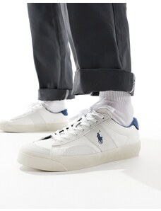 Polo Ralph Lauren - Sayer - Sneakers sportive bianche con dettagli blu-Bianco
