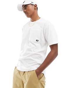 New Balance - Essentials Reimagined - T-shirt a maniche corte bianca in jersey di cotone-Bianco