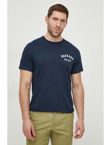 Barbour t-shirt in cotone uomo colore blu navy