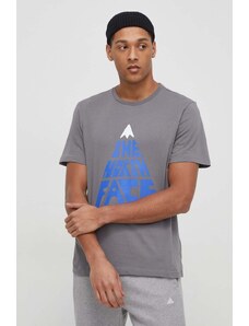 The North Face t-shirt in cotone uomo colore grigio