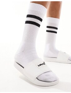Levi's - June - Sliders bianche con logo batwing-Bianco