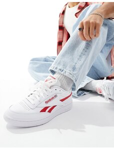 Reebok - Club C Revenge - Sneakers bianche e rosse-Bianco