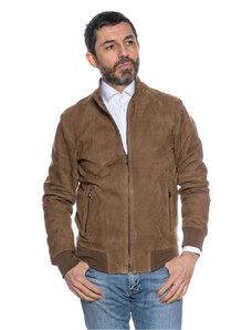 Leather Trend Victor - Bomber Uomo Cuoio in vera pelle Renna