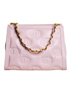 La carrie bag embossed logos med borsa a tracolla