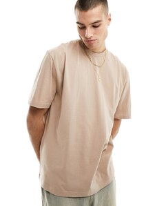 ASOS DESIGN - T-shirt oversize marrone