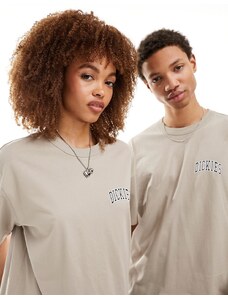 Dickies - Aitken - T-shirt color sabbia con logo piccolo-Neutro