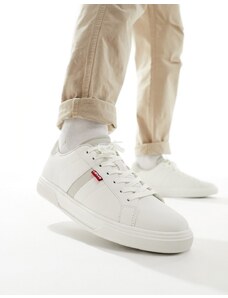 Levi's - Archie - Sneakers in pelle bianca con dettagli color crema e logo sul retro-Bianco