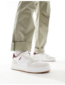 Levi's - Glide - Sneakers color crema con logo in misto pelle e camoscio-Bianco