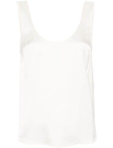 TWINSET Top bianco con spalline larghe