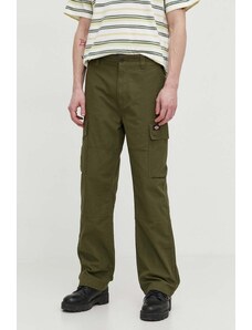 Dickies pantaloni in cotone EAGLE BEND colore verde DK0A4X9X