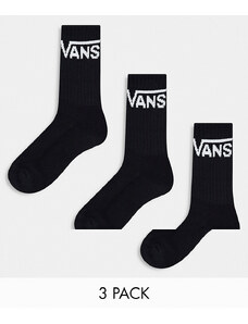 Vans Classic - Confezione da 3 paia di calzini neri-Nero