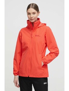 Jack Wolfskin giacca da esterno Stormy Point colore rosso