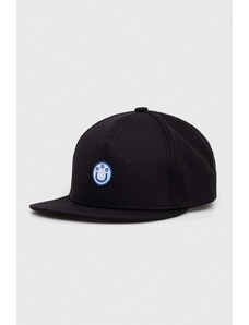 Hugo Blue berretto da baseball in cotone colore nero con applicazione