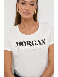 Morgan t-shirt donna colore beige