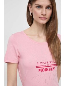 Morgan t-shirt donna colore rosa