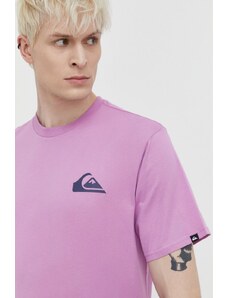 Quiksilver t-shirt in cotone uomo colore violetto